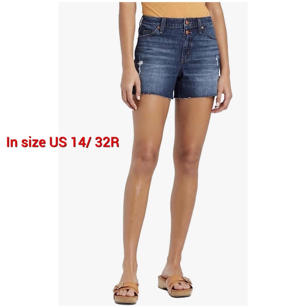 Universal Thread Vintage Midi Jean Shorts- Blue
